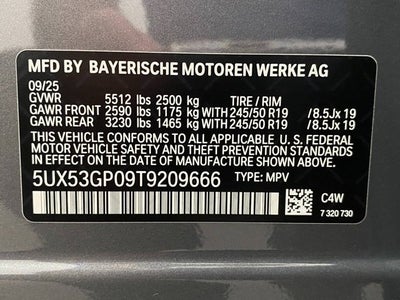 2026 BMW X3 30 xDrive Sports Activity Vehicle