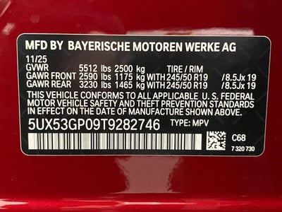 2026 BMW X3 30 xDrive Sports Activity Vehicle