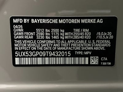 2026 BMW X3 30 xDrive Sports Activity Vehicle