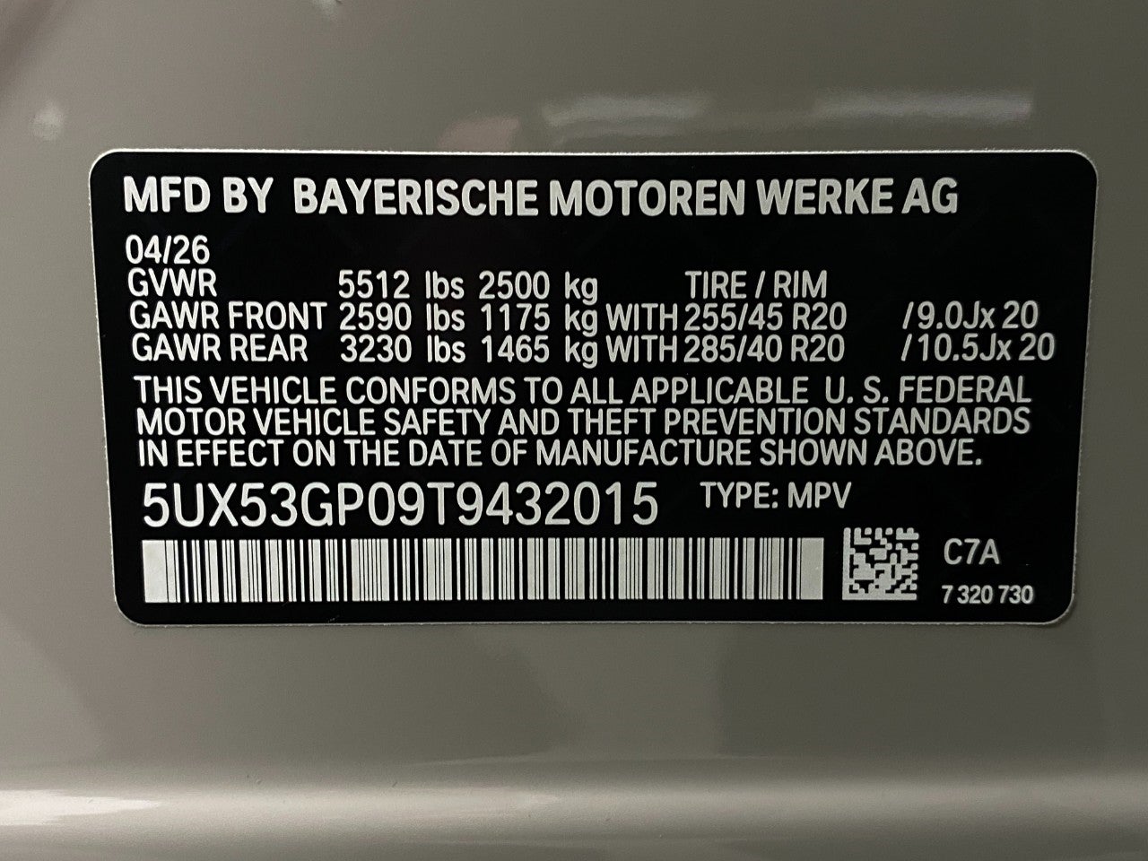 2026 BMW X3 30 xDrive Sports Activity Vehicle