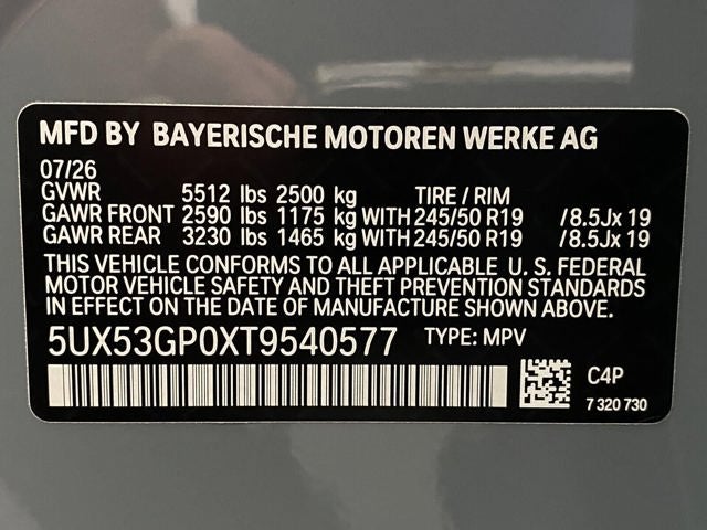 2026 BMW X3 30 xDrive Sports Activity Vehicle