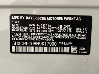 2022 BMW X5 xDrive40i Sports Activity Vehicle