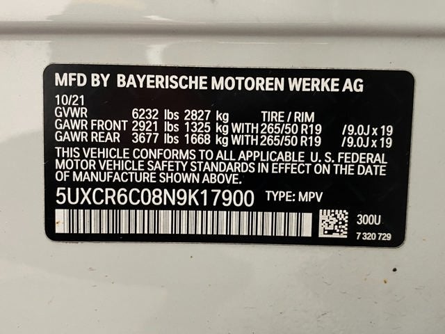 2022 BMW X5 xDrive40i Sports Activity Vehicle