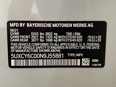 2022 BMW X6 xDrive40i Sports Activity Coupe