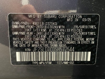2025 Subaru Forester Touring AWD