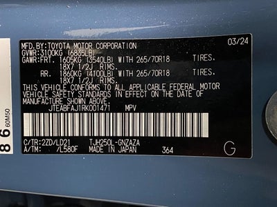 2024 Toyota Land Cruiser 4WD