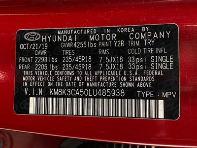 2020 Hyundai Kona Limited DCT AWD
