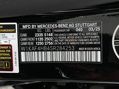 2025 Mercedes-Benz C-Class C 300 4MATIC® Sedan