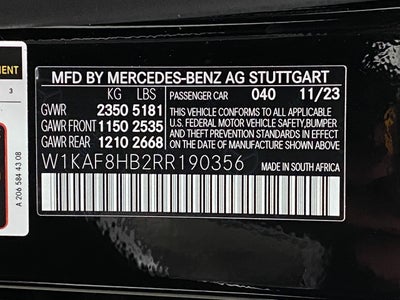 2024 Mercedes-Benz C-Class AMG® C 43 4MATIC® Sedan