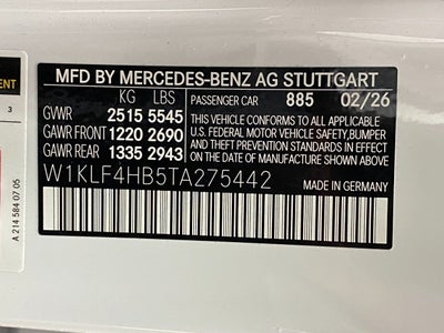 2026 Mercedes-Benz E-Class E 350 4MATIC® Sedan