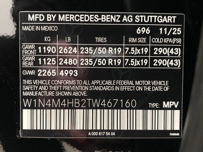 2026 Mercedes-Benz GLB GLB 250 4MATIC® SUV