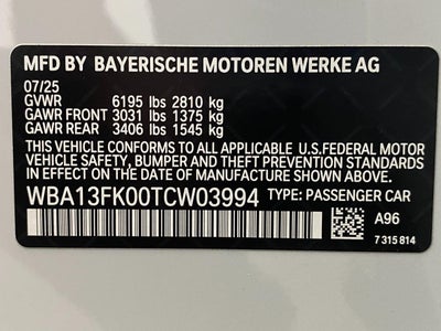 2026 BMW 550e 550e xDrive Sedan