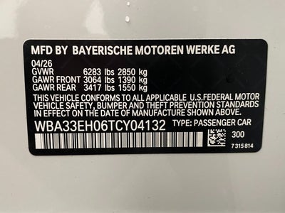 2026 BMW 740i 740i xDrive Sedan
