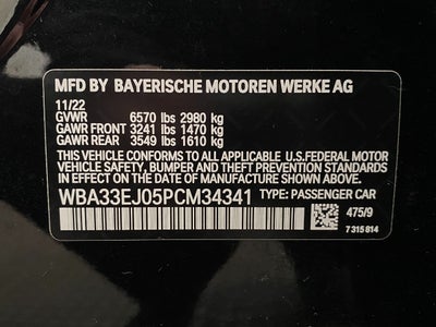 2023 BMW 760i 760i xDrive Sedan