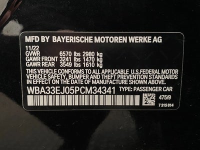 2023 BMW 760i 760i xDrive Sedan