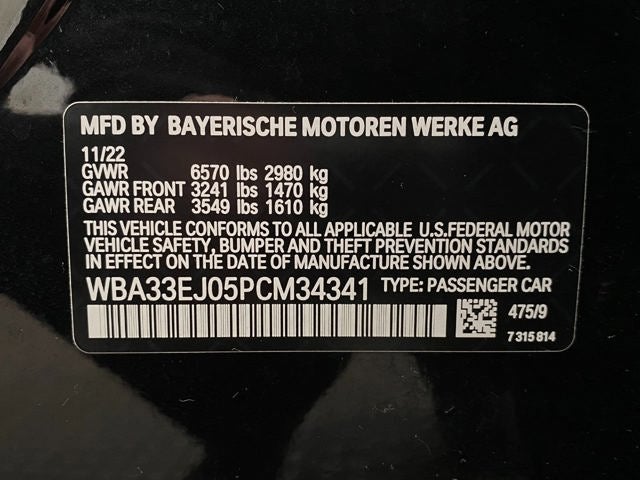 2023 BMW 760i 760i xDrive Sedan