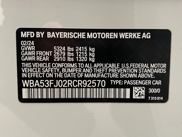 2024 BMW 530i xDrive 530i xDrive Sedan