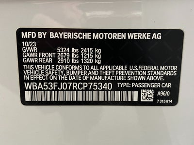 2024 BMW 530i xDrive 530i xDrive Sedan