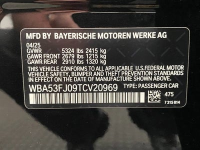 2026 BMW 530i 530i xDrive Sedan