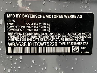 2026 BMW 540i 540i xDrive Sedan