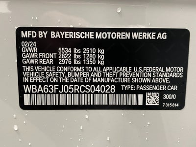 2024 BMW 540i 540i xDrive Sedan