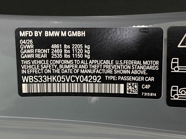 2027 BMW M4 Competition xDrive Coupe