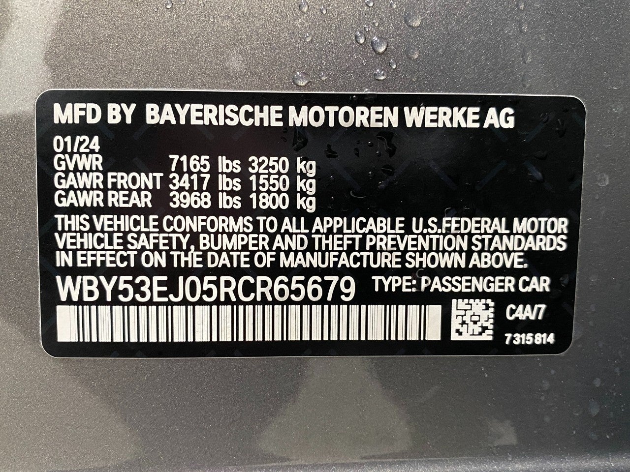 2024 BMW i7 xDrive60 Sedan
