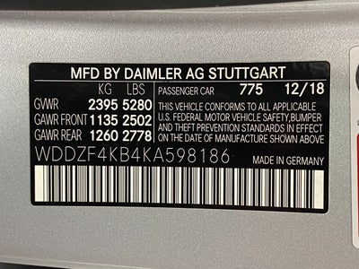 2019 Mercedes-Benz E-Class E 300 4MATIC® Sedan
