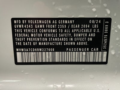 2024 Volkswagen Golf GTI 2.0T SE DSG
