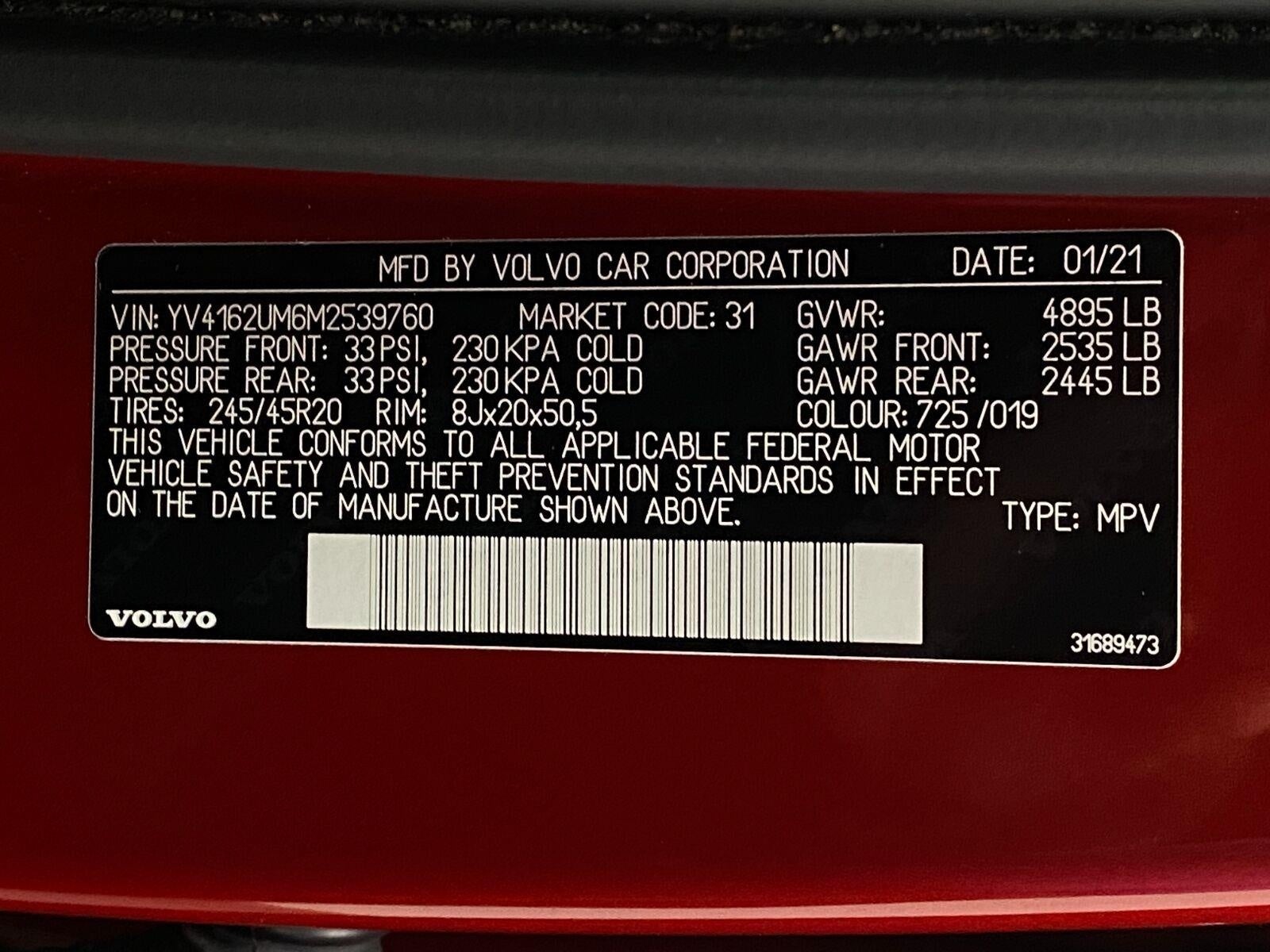 2021 Volvo XC40 T5 AWD R-Design
