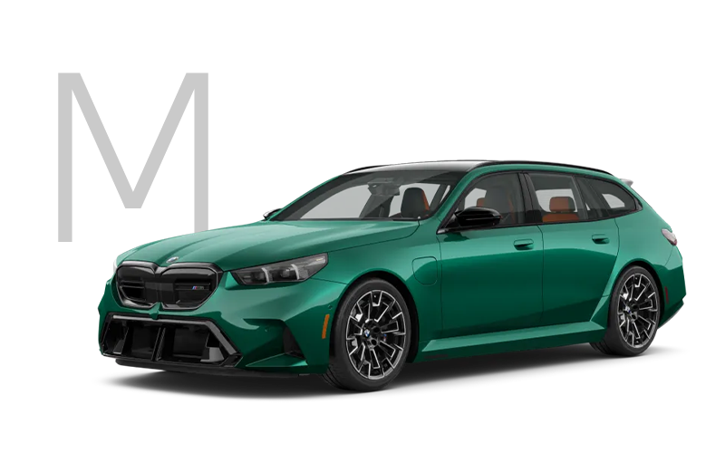 The new BMW M5 Touring in green with M logo. | Enterprise BMW in Appleton WI