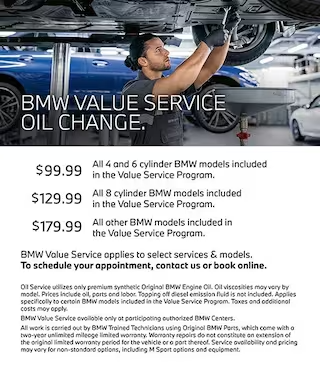 BMW Value Service Oil Change