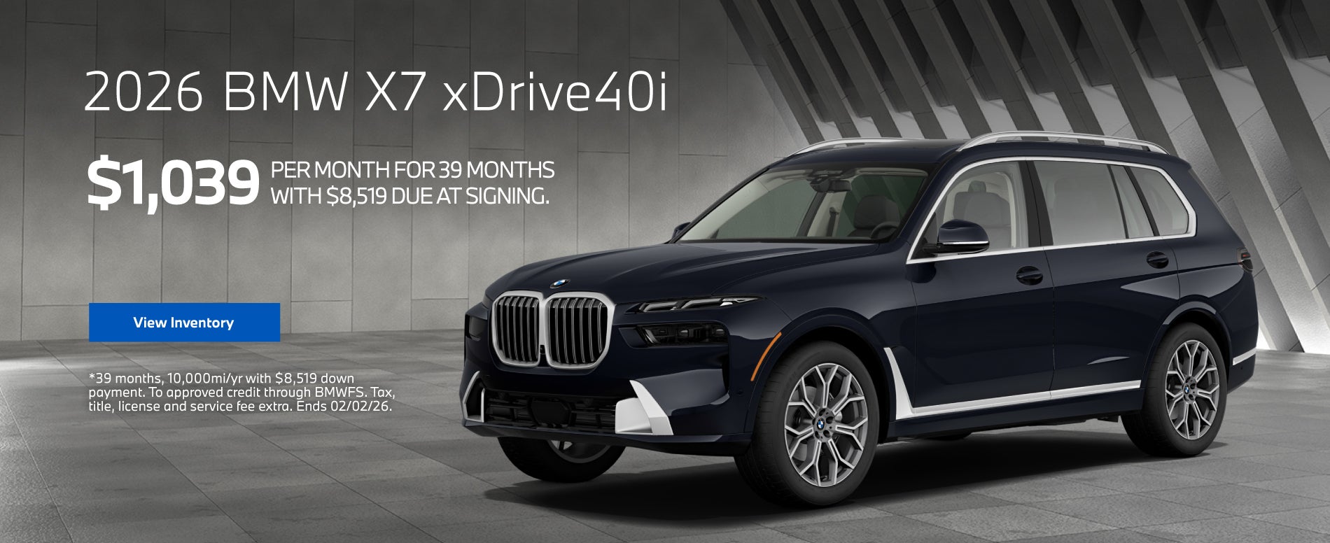 2026 BMW X7 xDrive40i