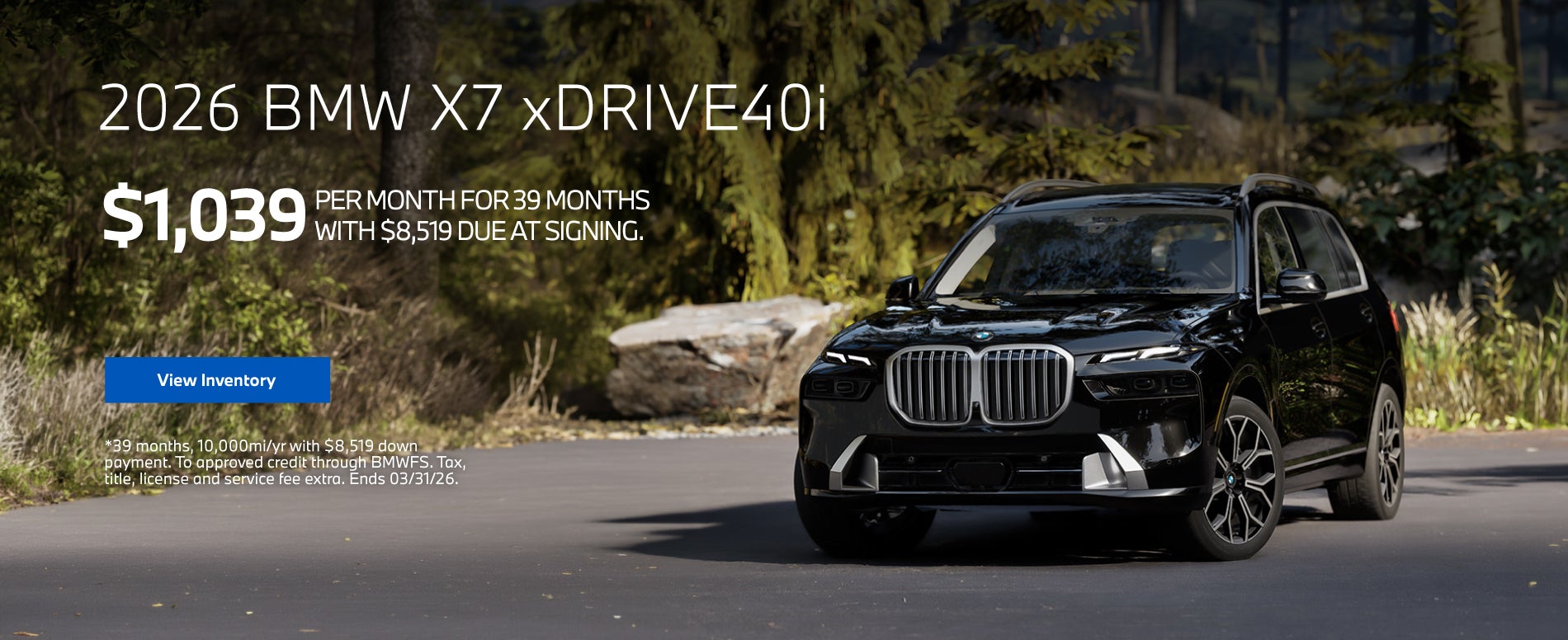 2026 BMW X7 xDrive40i